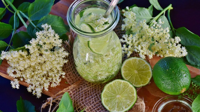 Bezový sirup.
