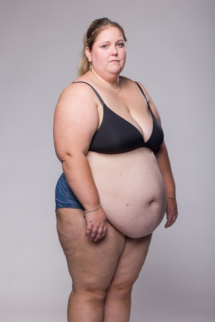 Šárka před zhubnutím.
