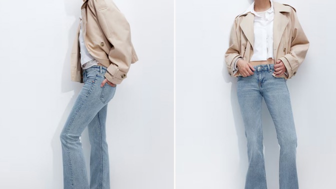 Zvonové džíny, H&M, 479 Kč
