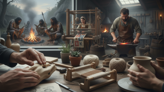 Když člověk poprvé vzal do ruky kámen. Tak se zrodilo řemeslo a s ním i naše civilizace