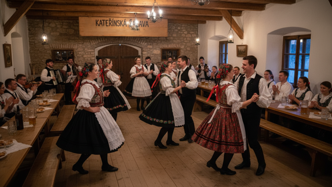 Tajemná Svatá Kateřina láká k poslední zábavě před adventem a hlídá staré venkovské tradice