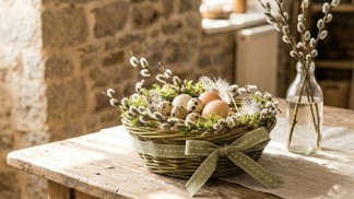 Vyrobte si s námi velikonoční hnízdečko z ošatky. Je rychle hotové a přitom udělá velkou parádu Vyrobte si s námi velikonoční hnízdečko z ošatky. Je rychle hotové a přitom udělá velkou parádu