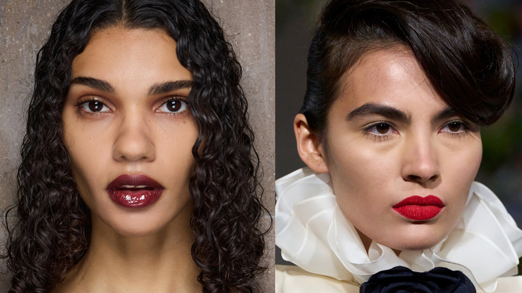 Červená rtěnka, runway koláž
Červená rtěnka, runway koláž