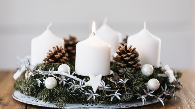 Adventní věnec Adventní věnec