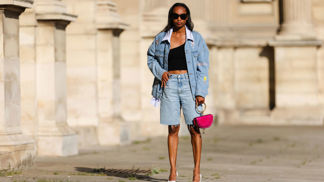 Double denim v podání Emilie Joseph.

