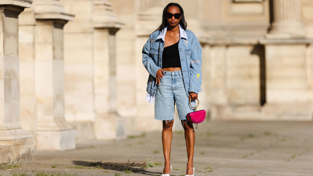 Double denim v podání Emilie Joseph.

