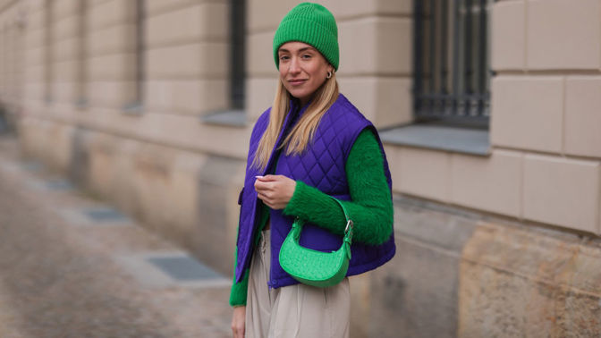 Sonia Lyson, prošívaná vesta fialová
