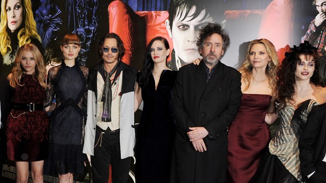 Tim Burton, Johnny Depp a herečky z filmu Temné stíny
