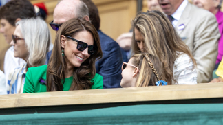Princezna Kate a princezna Charlotte na Wimbledonu