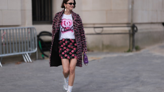 Módní influencerka Marianne Theodorsen na přehlídce Chanel Módní influencerka Marianne Theodorsen na přehlídce Chanel