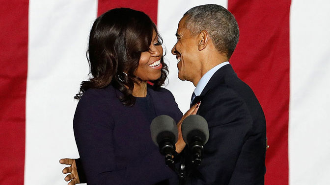 Michelle a Barack