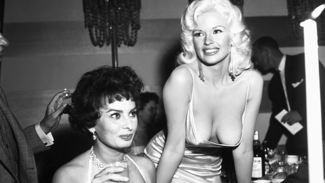 Sophia Loren a Jayne Mansfield
