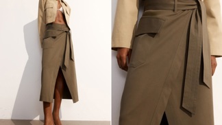 Zavinovací sukně s vysokým pasem, H&M, 1 459 Kč
