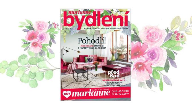 Zářijová jízda s Marianne Bydlení začíná! Nasedejte v trafikách nebo online.

