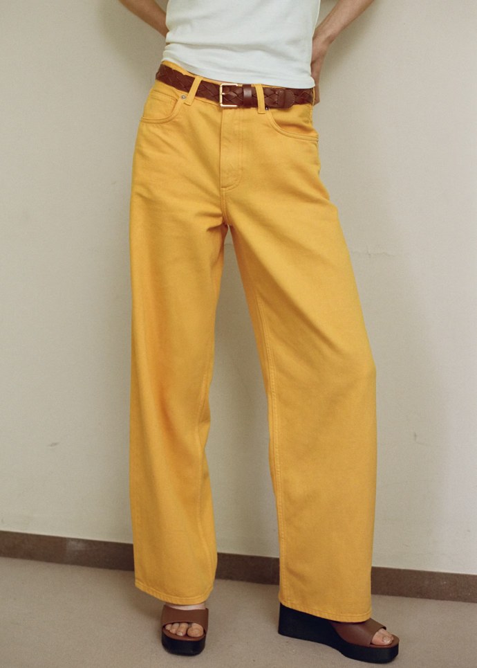 Džíny straight fit s nízkým pasem, Mango, 899 Kč