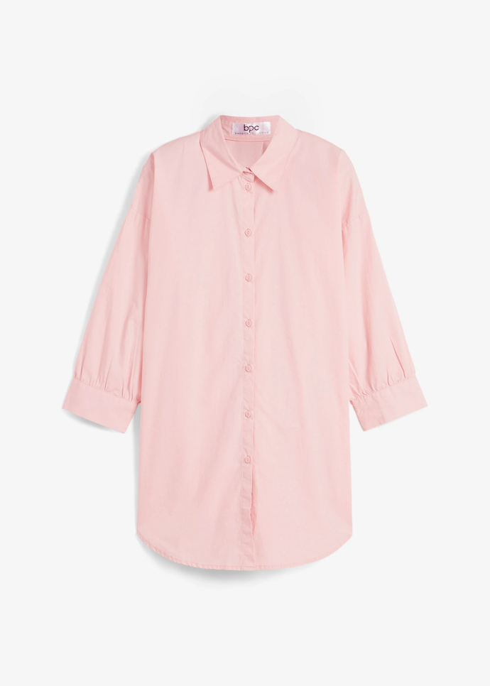 Bavlněná oversize košile s 3/4 rukávem, Bonprix, 429 Kč