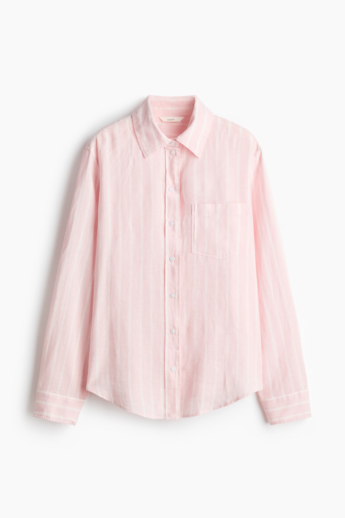 Košile ze lněné směsi, H&M, 569 Kč