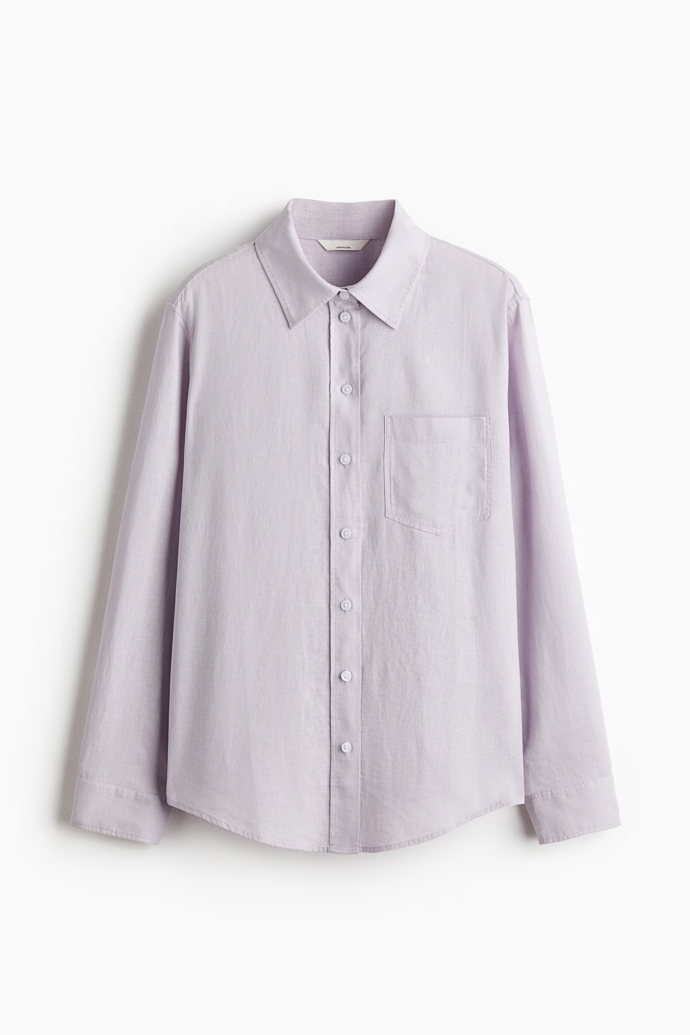 Košile ze lněné směsi, H&M, 569 Kč