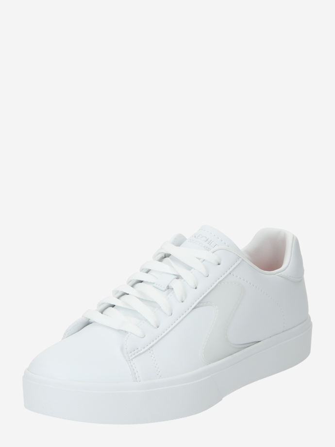 Obout můžete i jednoduché bílé tenisky. Ty má v nabídce třeba značka Skechers, a to za 1499 Kč.