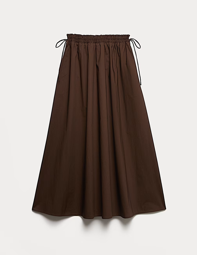 Midi sukně se zavazováním na boku, Marks&Spencer, 999 Kč