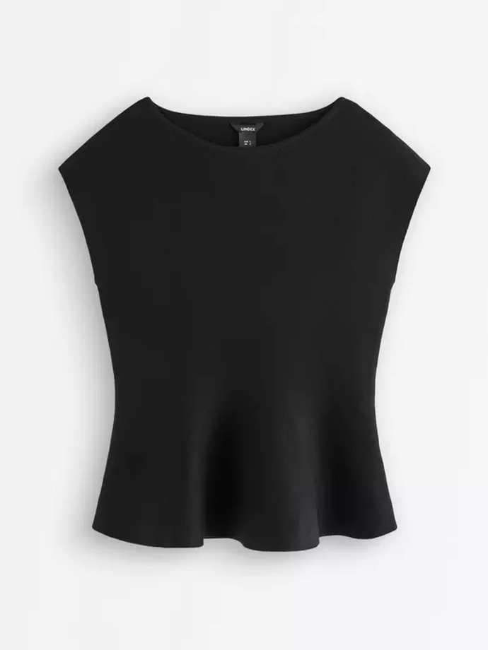 Top bez rukávů s volánem peplum, Lindex, 699 Kč