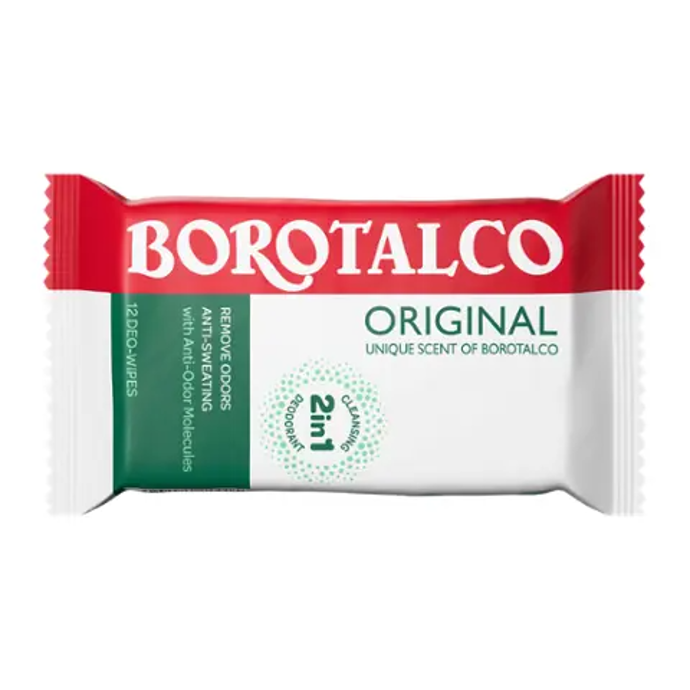 Čisticí a deodorační ubrousky, Borotalco, 69,90 Kč