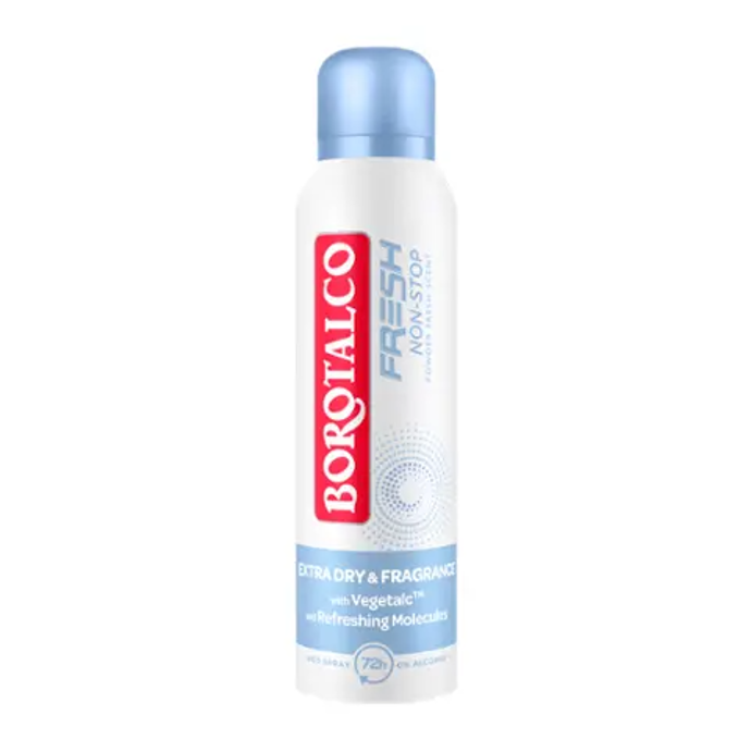 Antiperspirant ve spreji se suchým účinkem a vůní zelených a citrusových tónů, Borotalco, 79,90 Kč