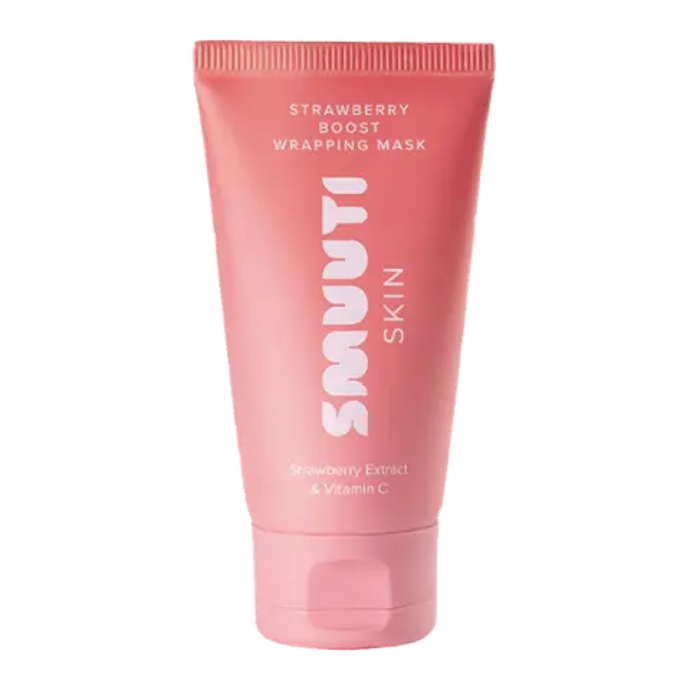 Rozjasňující slupovací pleťová maska s jahodovým extraktem, Smuuti Skin, 449 Kč