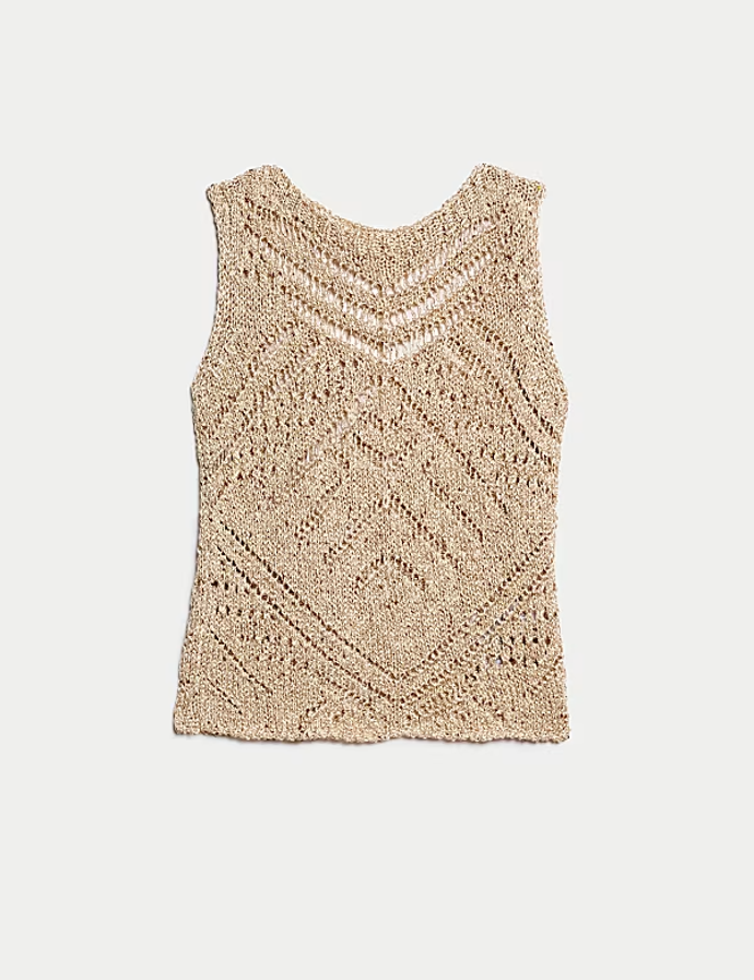 Metalická vesta s bavlnou, Marks&Spencer, 1099 Kč