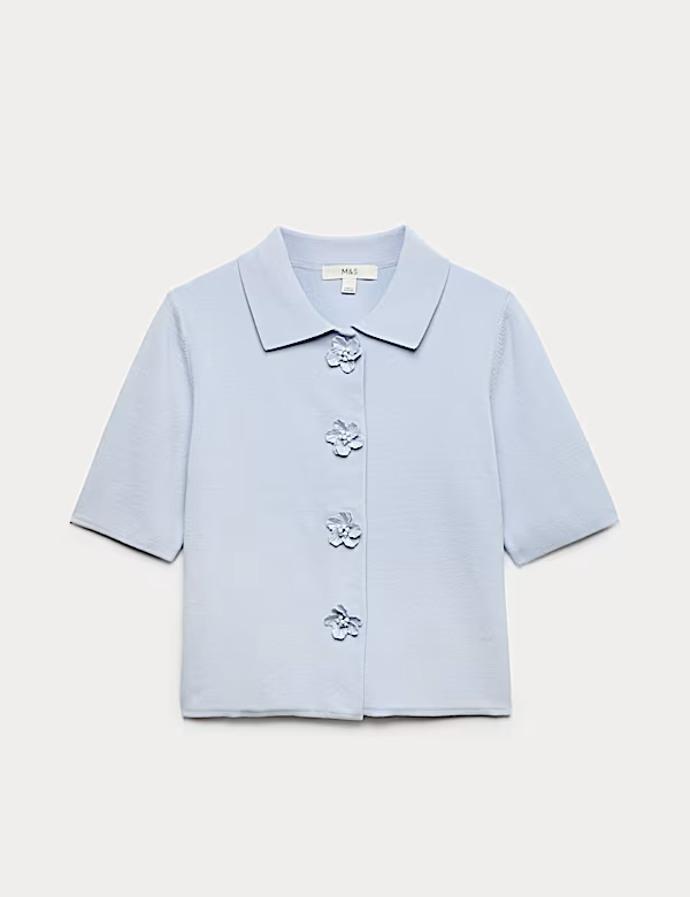 Kardigan úzkého střihu s ozdobnými knoflíky, Marks&Spencer,1499 Kč