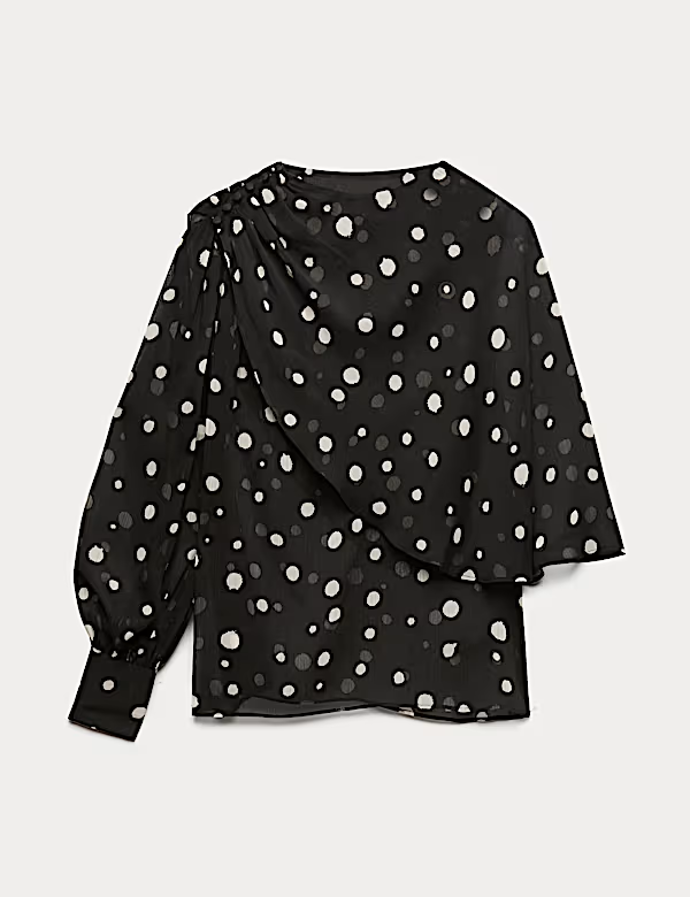 Puntíkovaná halenka, Marks&Spencer, 1399 Kč