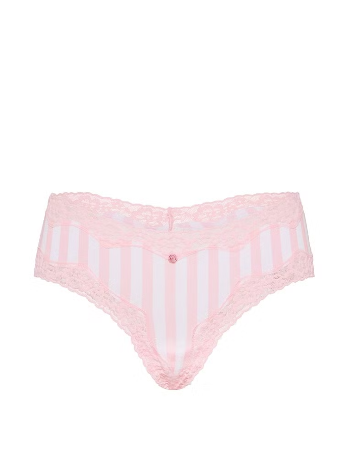 Bavlněné kalhotky s krajkou v pase, Victoria's Secret, 350 Kč