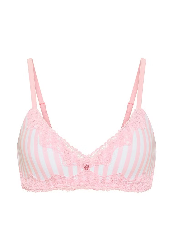 Bavlněná podprsenka bez kostic s krajkovými lemy, Victoria's Secret, 1350 Kč