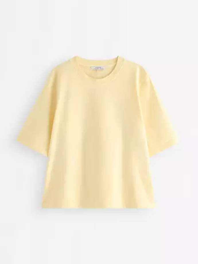 Oversize tričko z prané bavlny, Lindex, 599 Kč