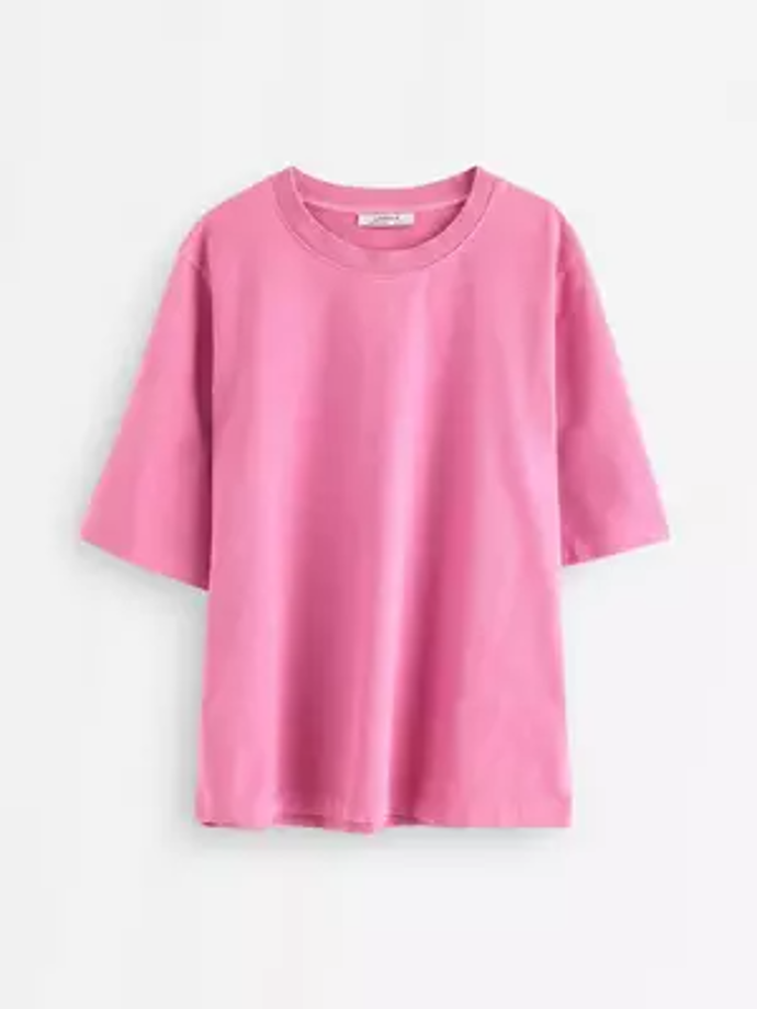Oversize tričko z prané bavlny, Lindex, 599 Kč
