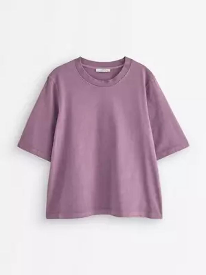 Oversize tričko z prané bavlny, Lindex, 599 Kč