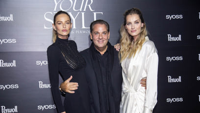 FOTO: Ředitel soutěže Elite Model Look pro ČR a SR Saša Jány s Míšou Kociánovou a Denisou Dvořákovou.