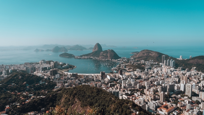 Krásný pohled na Rio De Janeiro.
