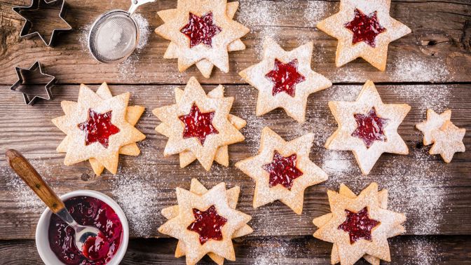 Recept: Bezlepkové linecké cukroví