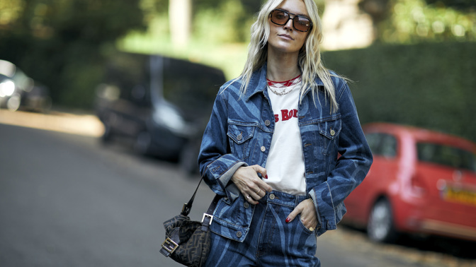 double denim džínovina