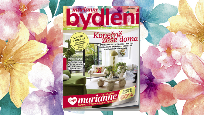 Zářijové Marianne Bydlení se slevovými kupony na Dny Marianne právě v prodeji! Zářijové Marianne Bydlení se slevovými kupony na Dny Marianne právě v prodeji!