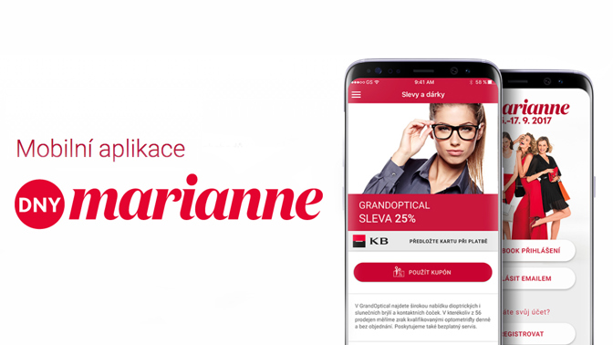 Dny Marianne ve vašem mobilu Dny Marianne ve vašem mobilu