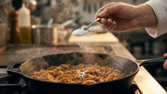Jak rychle zkaramelizovat cibuli: Vyzkoušejte trik s jedlou sodou, který urychlí restování a šetří čas