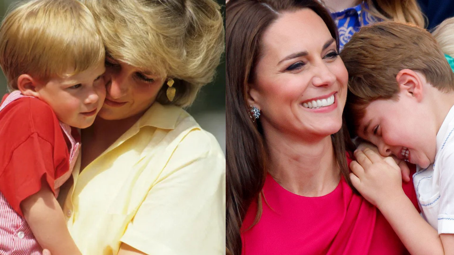 princezna Kate a princezna Diana s dětmi