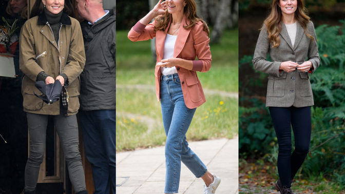 Kate Middleton a skinny džíny
