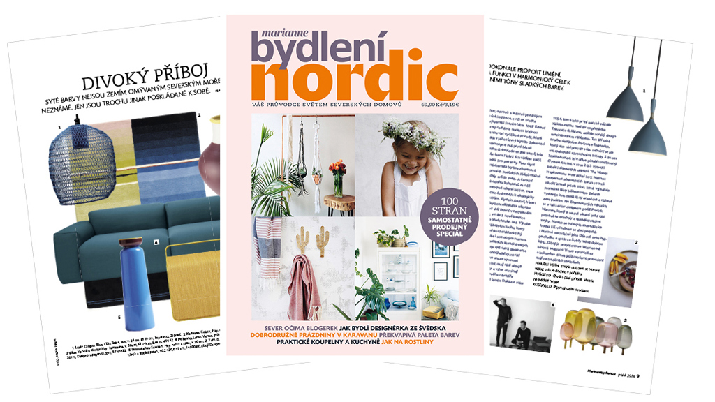 Marianne Bydlení vydává Nordic Speciál. Nabízí sto stran severského bydlení. Marianne Bydlení vydává Nordic Speciál. Nabízí sto stran severského bydlení.
