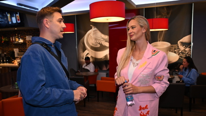 FOTO: Barbora Mottlová a David Gránský se dali do řeči.