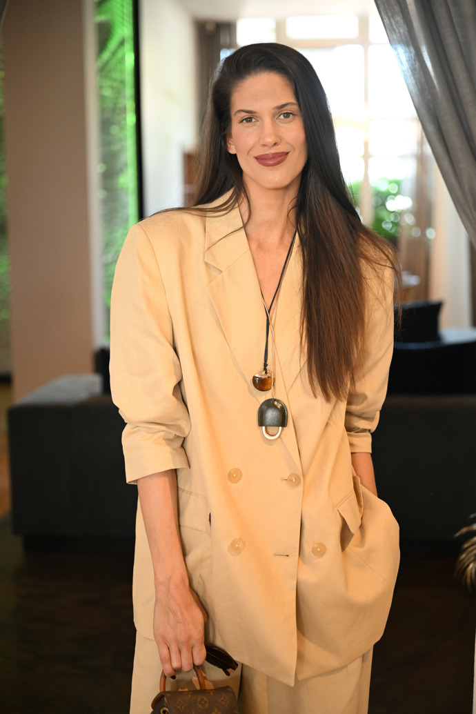 Aneta Vignerová vsadila na pánský styl.