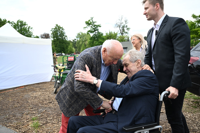 Miloš Zeman s Felixem Slováčkem.
