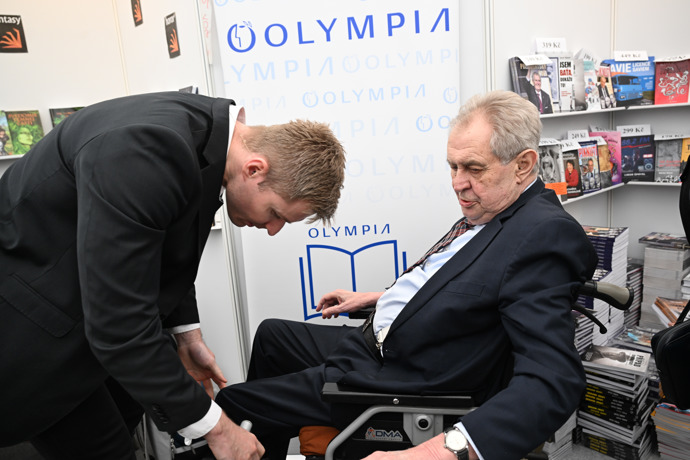 Miloš Zeman na Světě knihy.